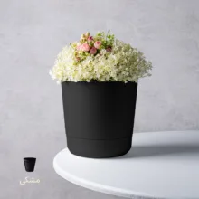 گلدان دانیال پلاستیک آذین مدل زمرد 1405 بسته 6 عددی