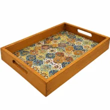 سینی چوبی مدل فرش کد 25dd35