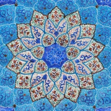 بشقاب میناکاری مسی فرازهنر کد 301