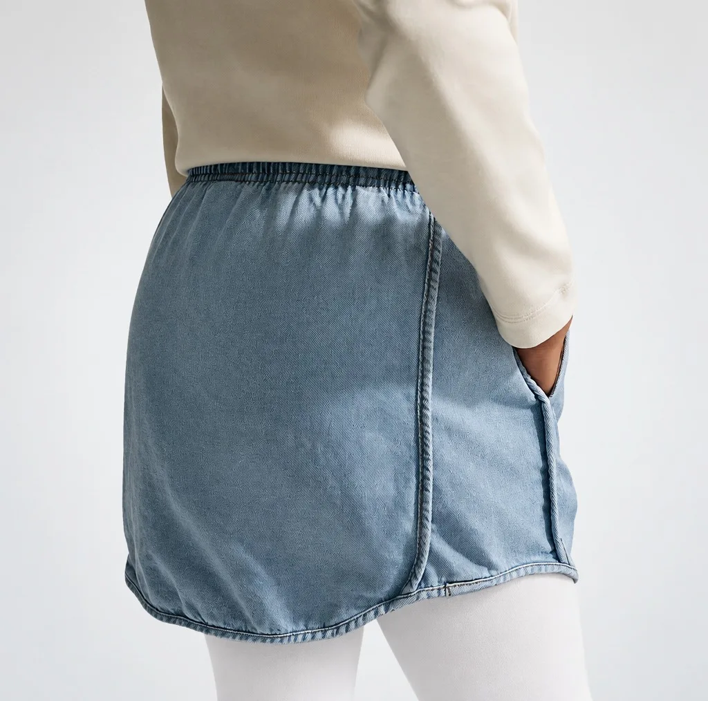 دامن دخترانه نایکی مدل Denim کد IF2314-436