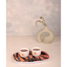 سینی بدون دسته مهروز مدل 6652 ببر سایز 21×32  سانتی متر