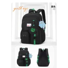 کوله پشتی مدل فانتزی جیب خرسی آویز دار کد b8966