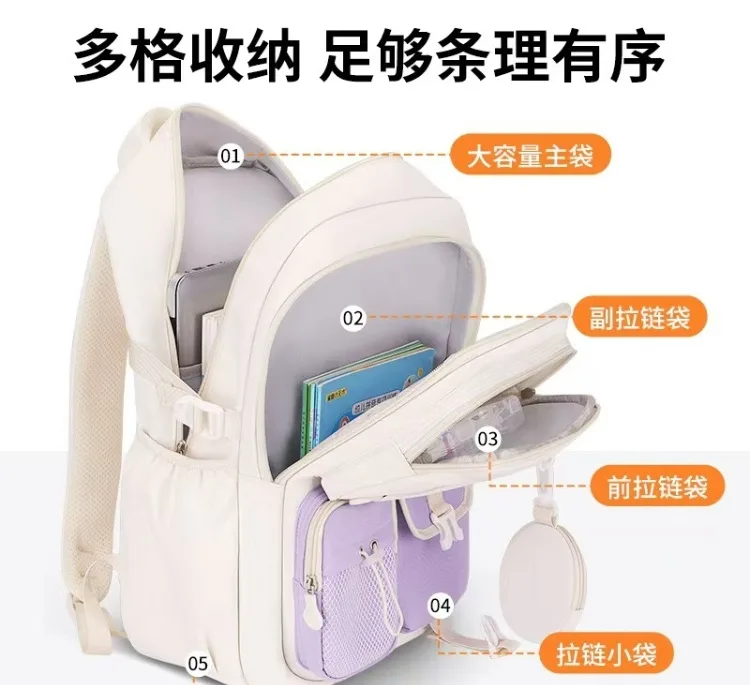 کوله پشتی مدل فانتزی جیب خرسی آویز دار کد b8966