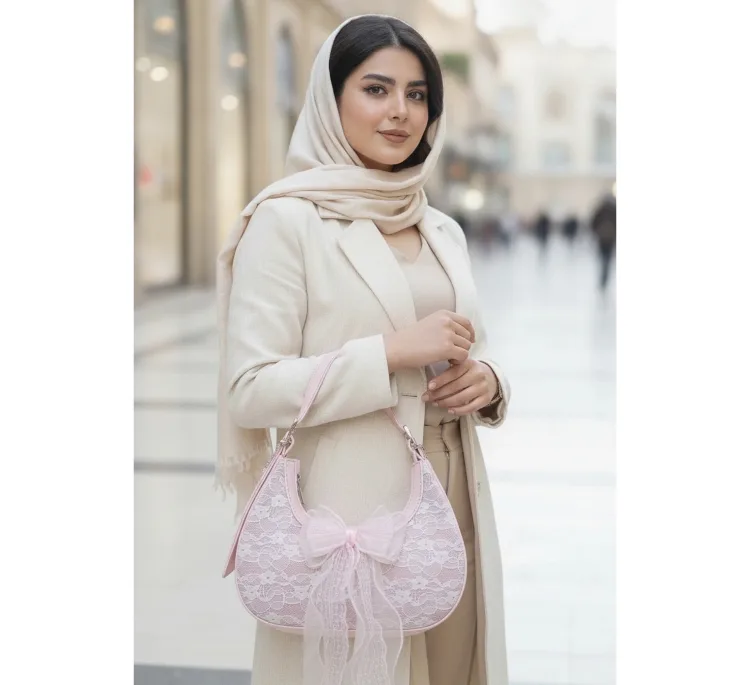 کیف رودوشی زنانه مدل هلالی کد 13771