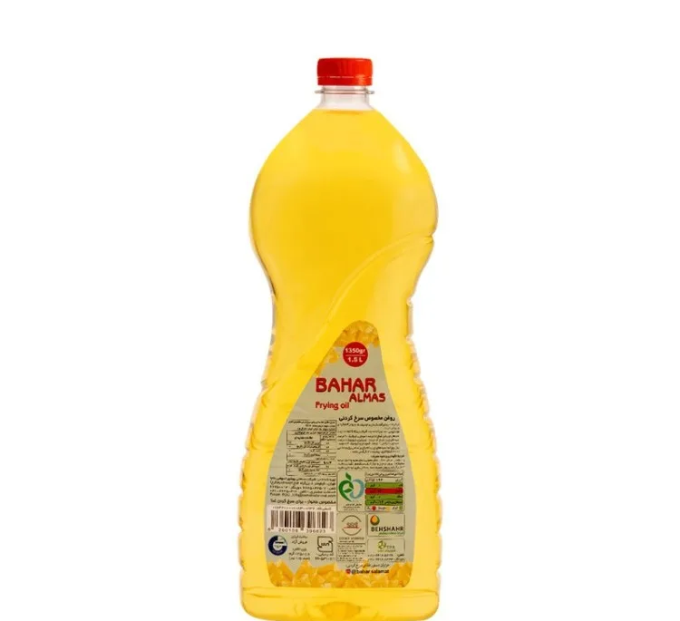 روغن آفتابگردان مایع سرخ کردنی بهار الماس حجم 1.5 لیتر