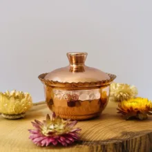 قندان مسی مدل لب چین کد ZH395.1