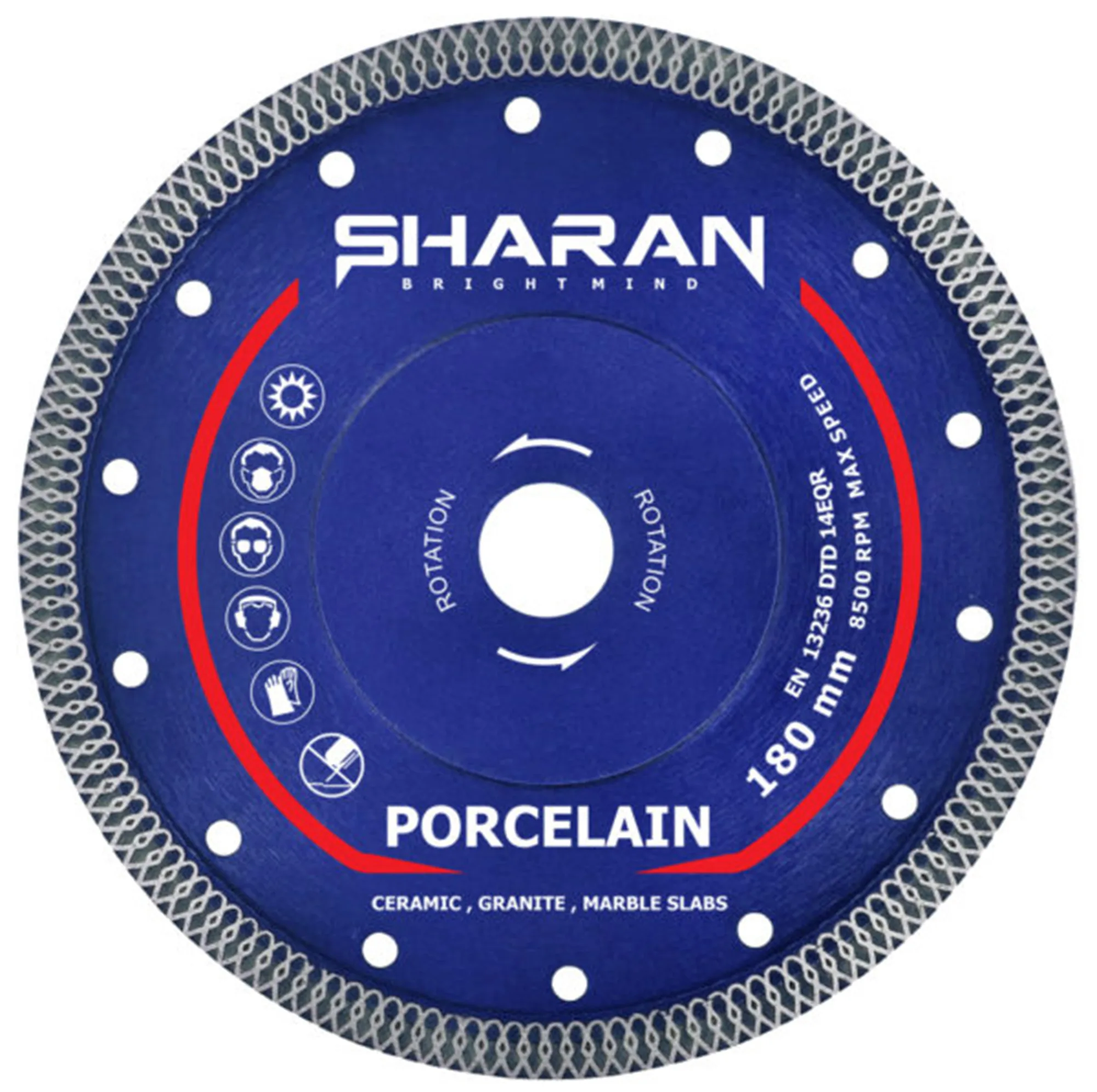 صفحه پرسلان بر شاران مدل DISK 180 سایز 180 میلی متر