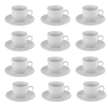 ست فنجان و نعلبکی 24 پارچه شرکت صنایع چینی تقدیس مدل بست هتلی 130cc