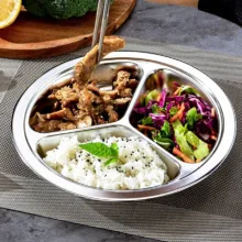 بشقاب غذا خوری مدل چند خانه بسته 2 عددی
