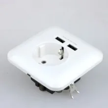 پریز برق مدل شارژر دار USB تارا مجموعه 4 عددی