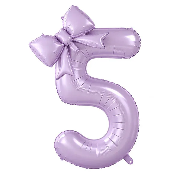 بادکنک مدل پاپیون مینی و عدد 5 بسته 2 عددی
