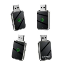 کارپلی و اندروید اتو مدل Wireless CarPlay/Android Auto Q1J به همراه مبدل USB به USB-C