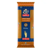 اسپاگتی قطر 1.5 سبوس دار زر ماکارون - 500 گرم
