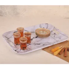 سینی مهروز مدل SE-20042-677 طرح مرمر