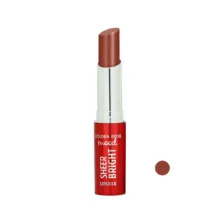 رژ لب جامد گلدن رز مدل SHEER BRIGHT رنگ فندقی شماره 105