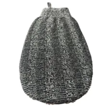 لیف ماساژ کارامل مدل CARBONIZED BAMBOO GLOVE بسته 2عددی