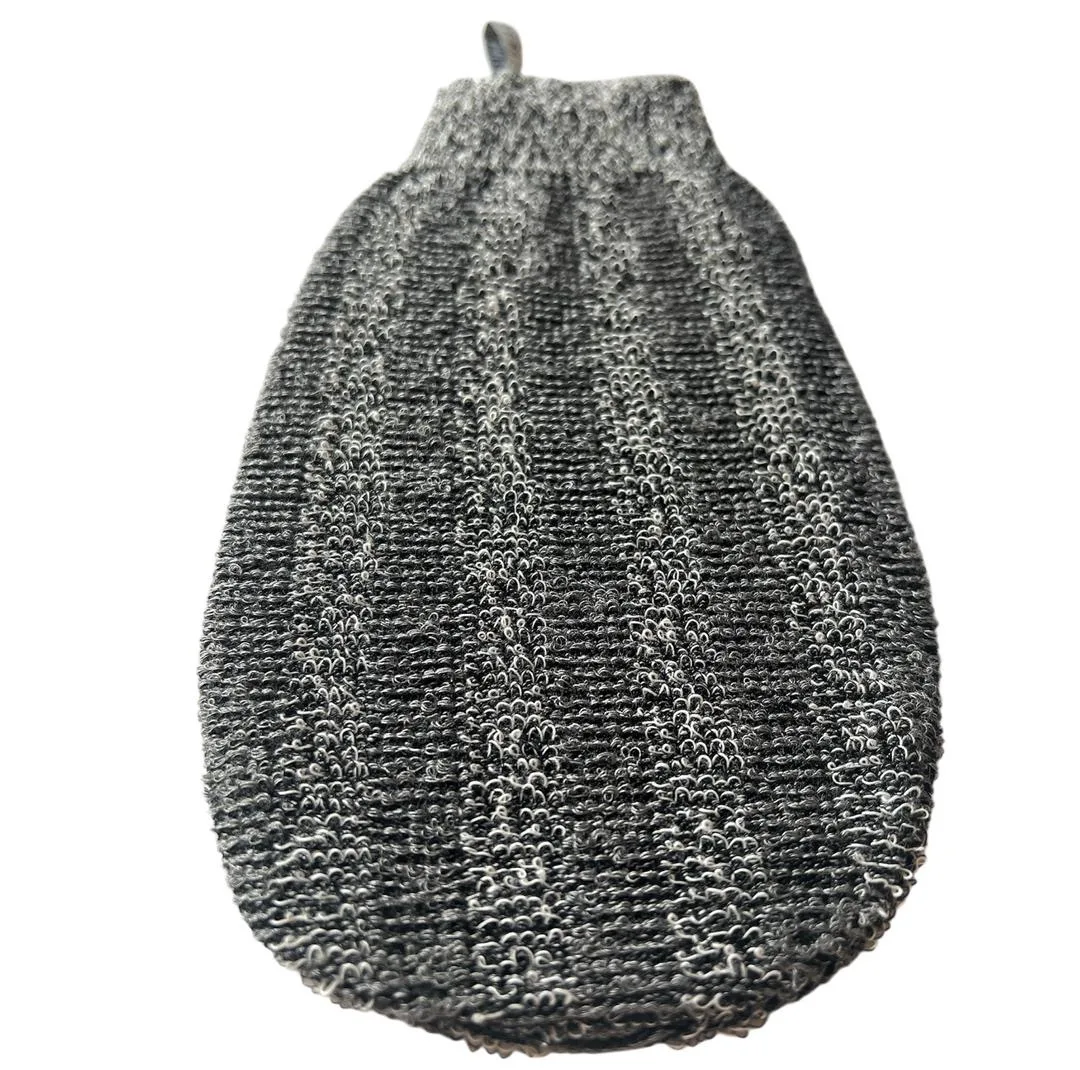 لیف ماساژ کارامل مدل CARBONIZED BAMBOO GLOVE بسته 2عددی