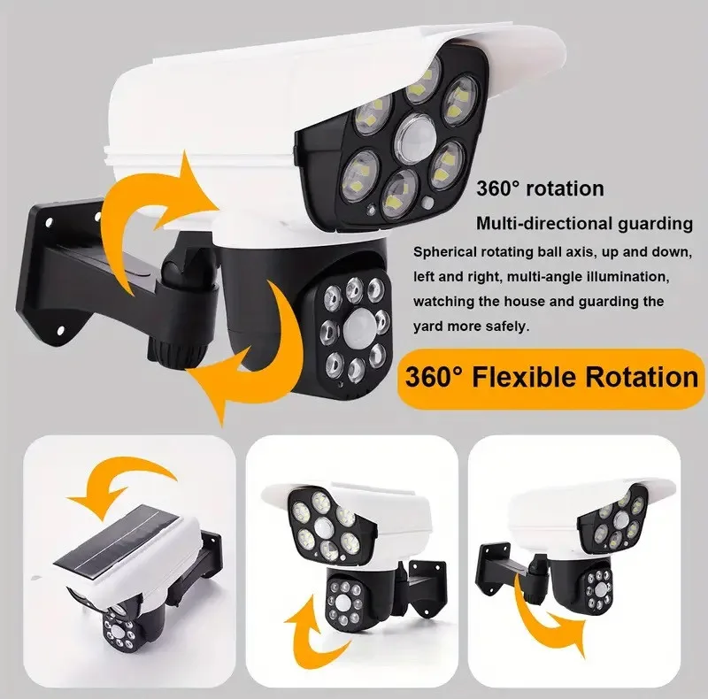 چراغ پارکی خورشیدی مدل New-360 درجه بسته 2 عددی