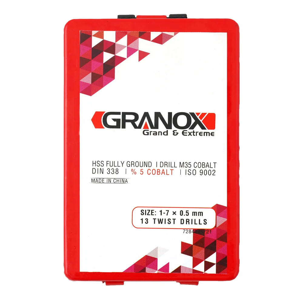 مته آهن کبالت دار گرانوکس مدل GRX-6243 مجموعه 13 عددی