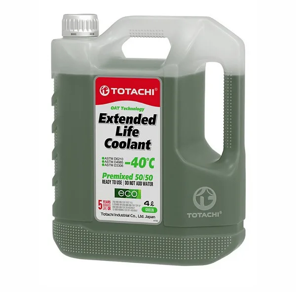 ضدیخ و ضدجوش 50 به 50 توتاچی مدل Coolant 50/50 extended life green حجم 4 لیتر