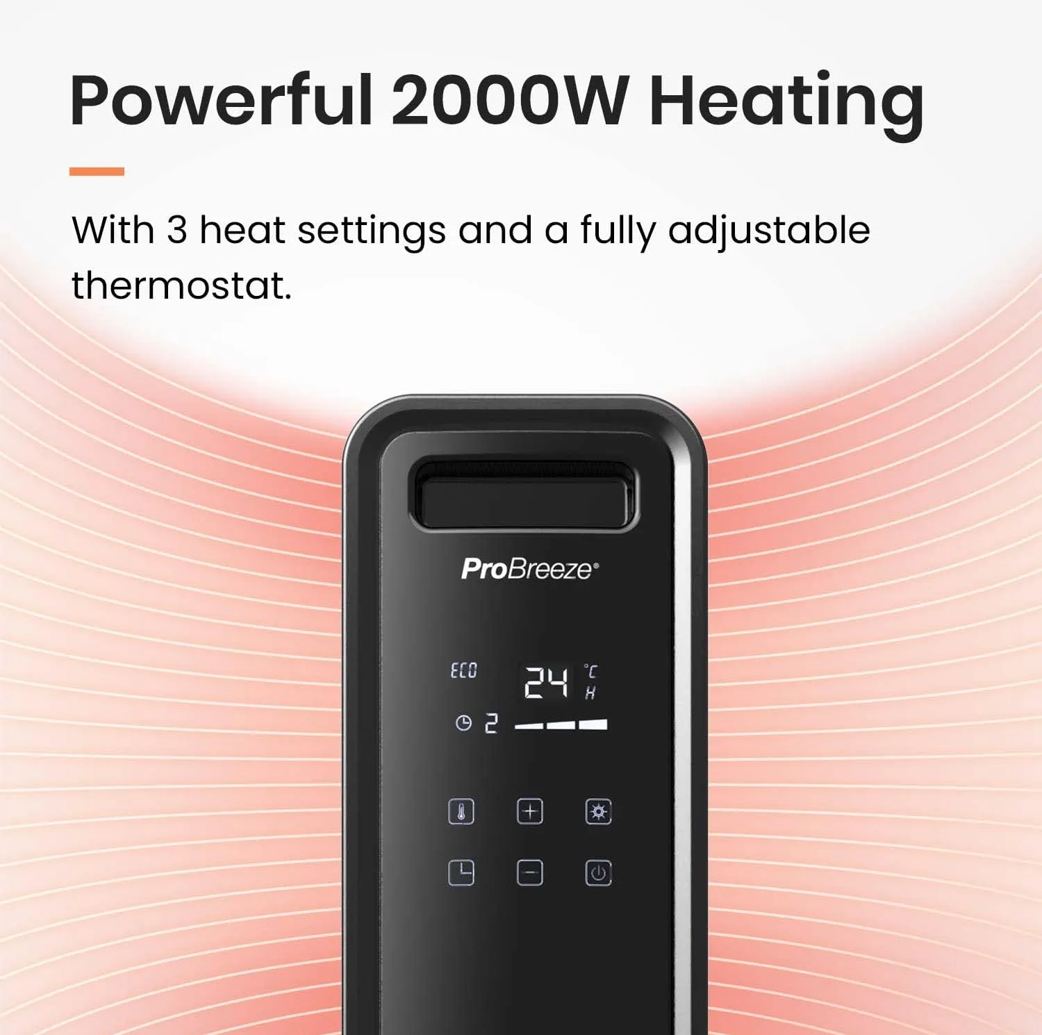 شوفاژ برقی پنلی پرو بریز مدل PB-H14B-EU