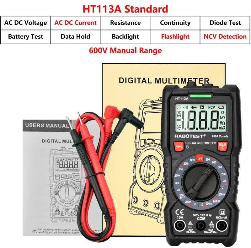 مولتی متر دیجیتال هابوتست مدل HT113A