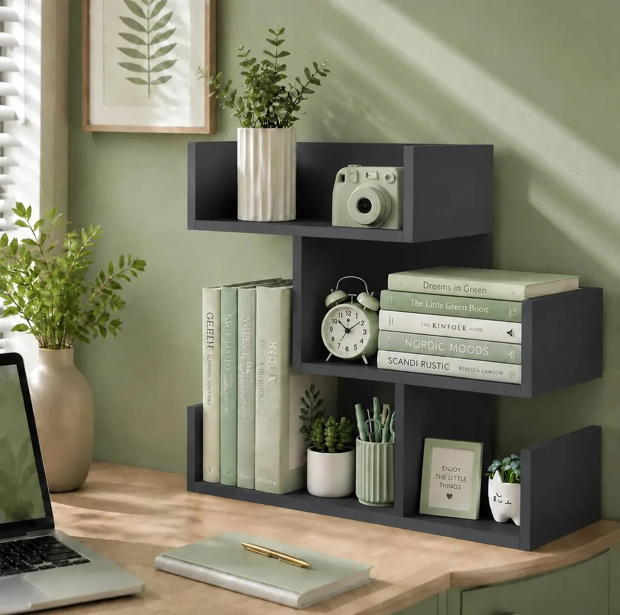 کتابخانه رومیزی سه طبقه سیماژ مدل CZ1014