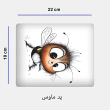 ست ماگ به همراه زیر لیوانی و پد ماوس مدل زنبور کد 342