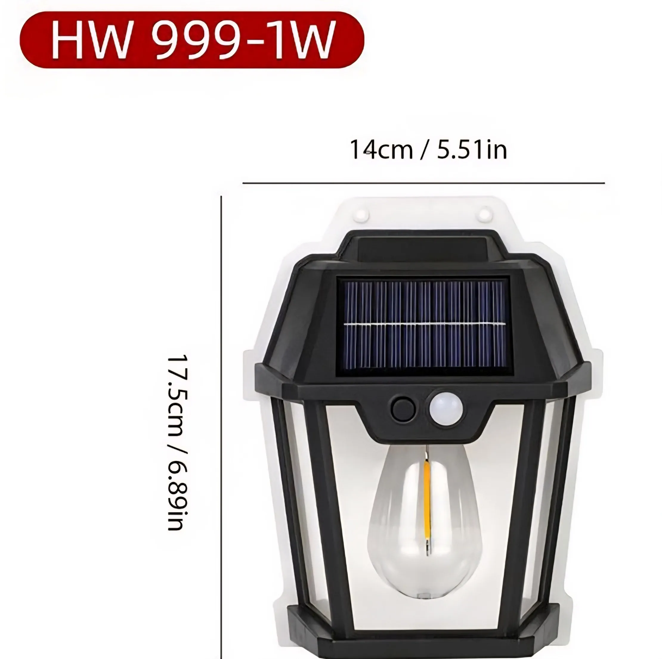 چراغ خورشیدی طرح ادیسونی مدل WH999-1W