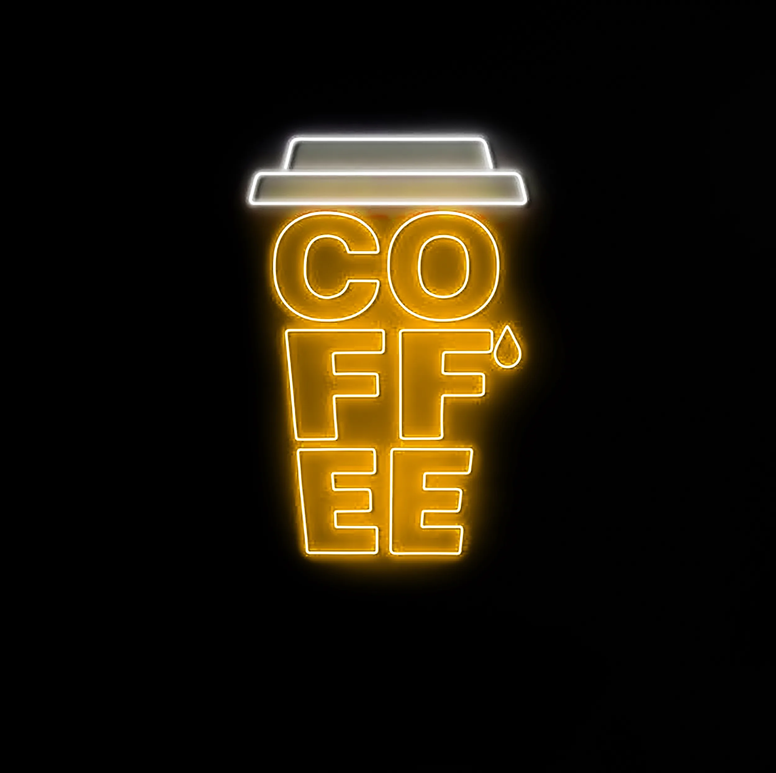 چراغ نئونی مدل  coffee mug