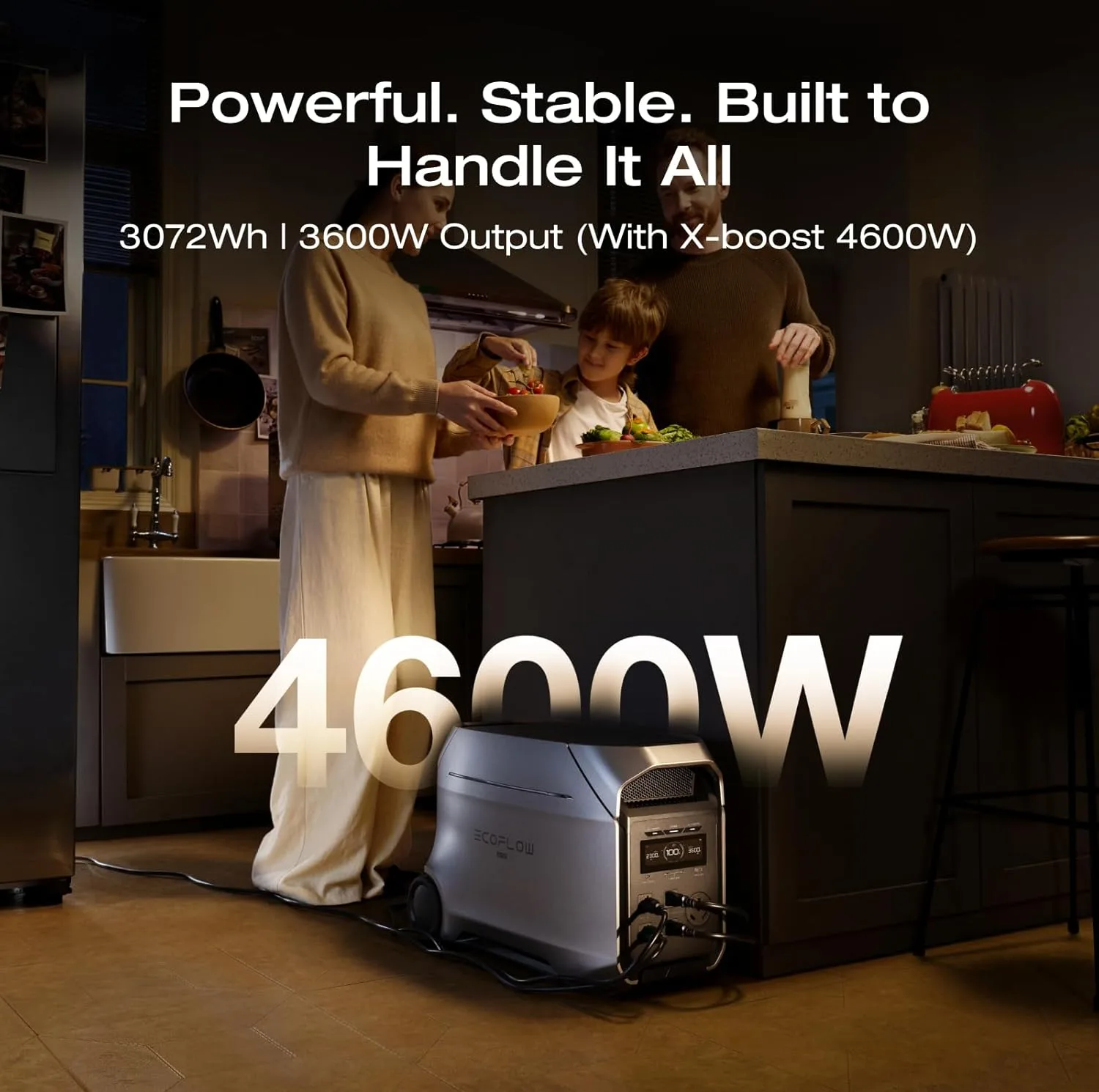 باتری خورشیدی اکوفلو مدل DELTA 3 Plus Portable Power Station ظرفیت 1024 وات ساعت