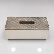 جای دستمال کاغذی مدل آلومینیومی طرح لوزی