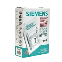 پاکت جاروبرقی زیمنس مدل MEGAfilt SuperTEX مناسب برای جاروبرقی های بوش و زیمنس type G بسته 5 عددی