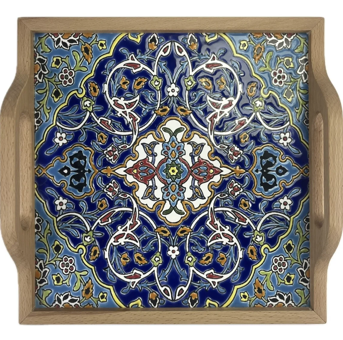 سینی کاشی کاری مدل قالیچه