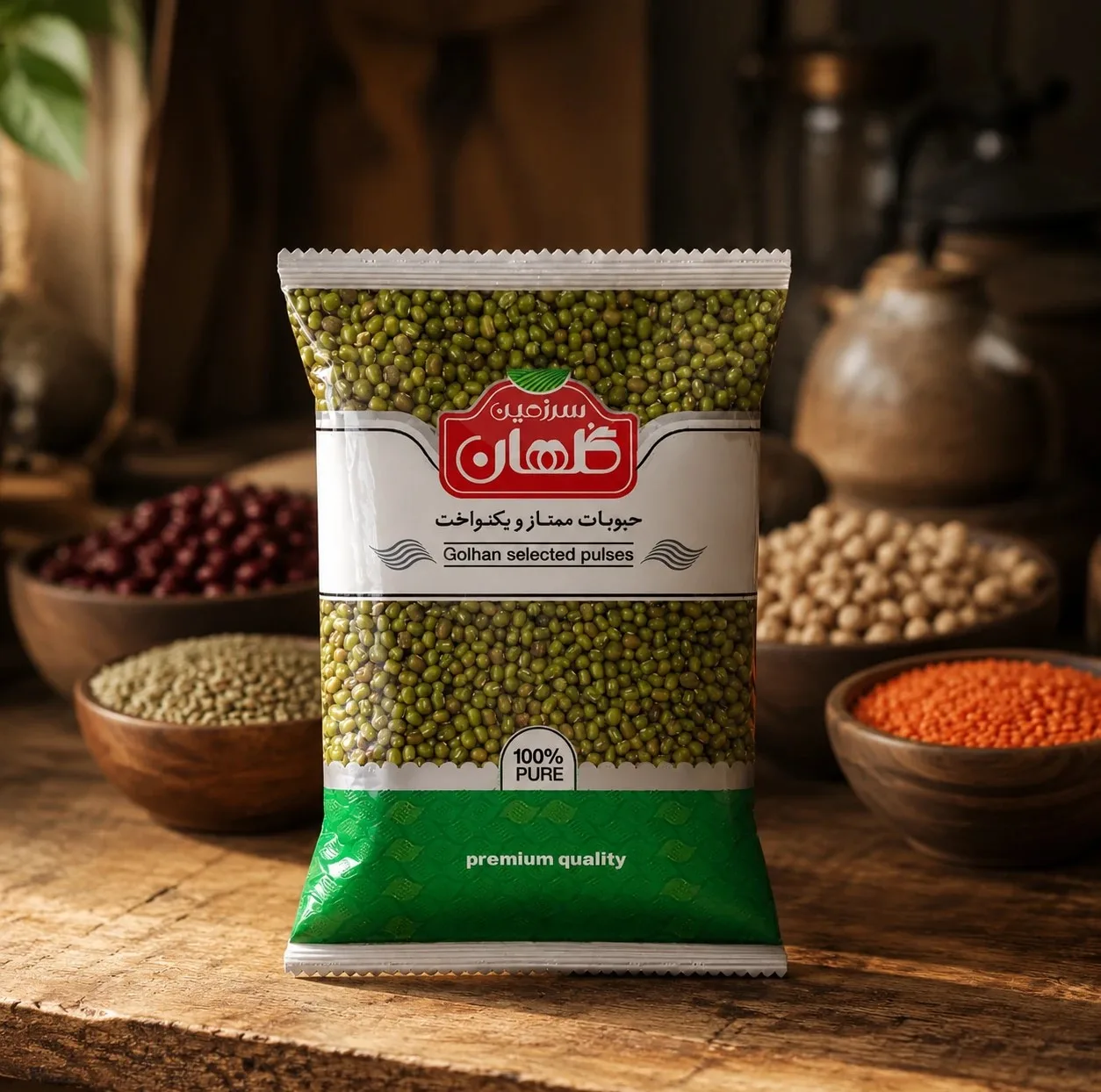 ماش سرزمین گلهان - 700 گرم