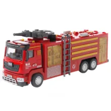 ماکت ماشین بازی ناب سل مدل آتشنشانی آبپاش موزیکال چراغ دار  fire fighting real waterpomp with light &sound با قابلیت آبپاشی واقعی