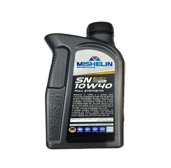 روغن موتور سیکلت تمام سنتتیک میشلن اُویل مدل 10W40 SN MB 0.8L حجم 800 میلی لیتر