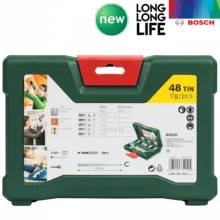 مته و سرپیچ گوشتی بوش مدل V-LIne 48 Tin مجموعه 48 عددی