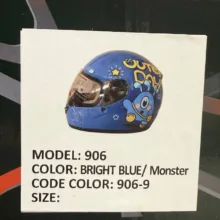 کلاه کاسکت ردلاین مدل BRIGHT BLUE / Monster 906