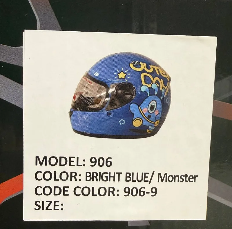 کلاه کاسکت ردلاین مدل BRIGHT BLUE / Monster 906