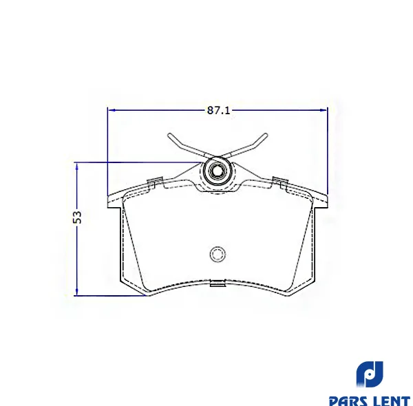 لنت ترمز عقب لنت پارس مدل 80169 مناسب برای برلیانس H330