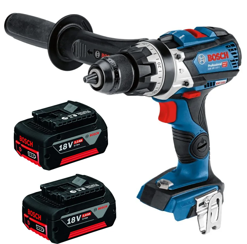 دریل پیچ گوشتی شارژی چکشی 18 ولت بوش مدل (GSB 18V-110 C Brushless (5Ah