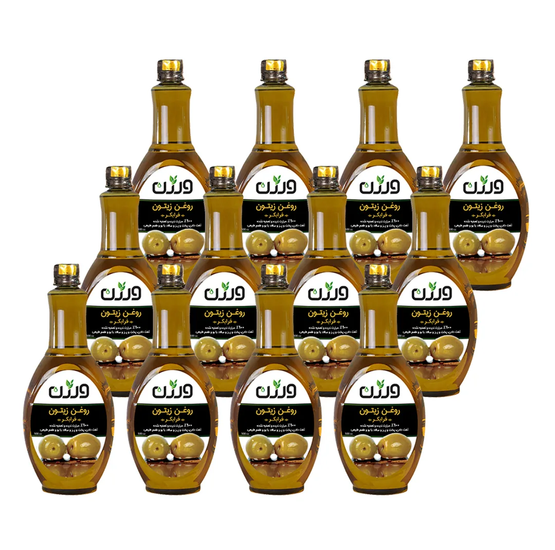 روغن زیتون فرابکر ورژن - 0.5 لیتر بسته 12 عددی