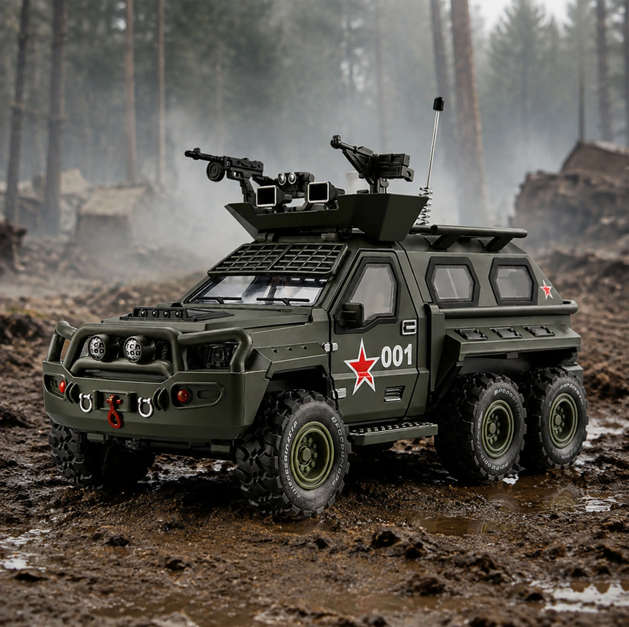 ماشین بازی مدل تایگر طرح خودروی زرهی مقیاس 1:24
