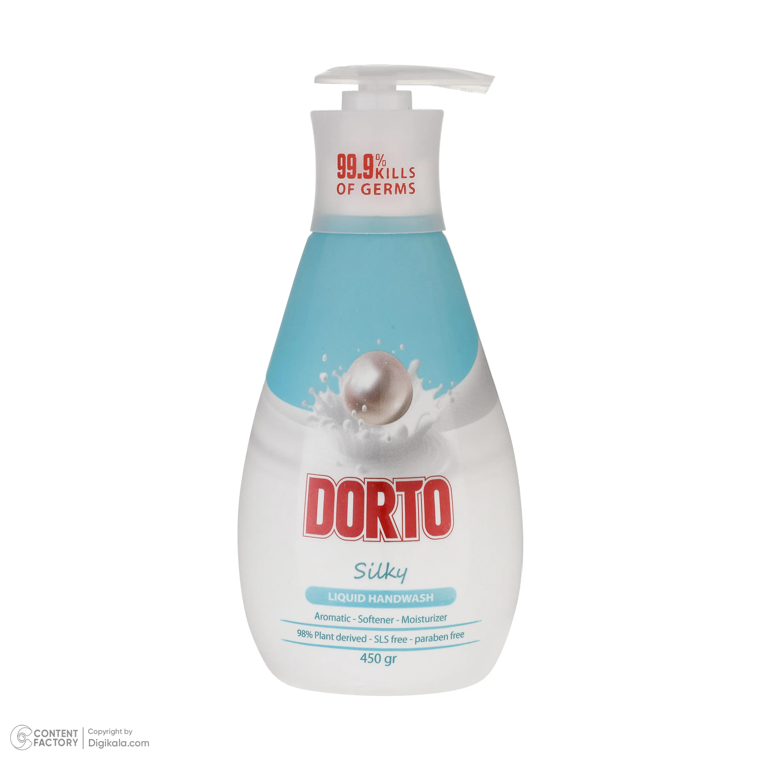 مایع دستشویی کرمی دورتو مدل Silky وزن 450 گرم