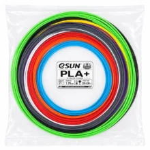 فیلامنت PLA+ پرینتر سه بعدی ایسان مدل چند رنگ قطر 1.75 میلی متر طول 3 متر بسته‌ 10 عددی