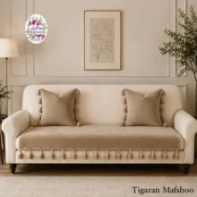 کوسن تیگران مفشوو مدل  BIGMNL سایز 38×38 سانتی متر مجموعه 2 عددی به همراه شال مبل