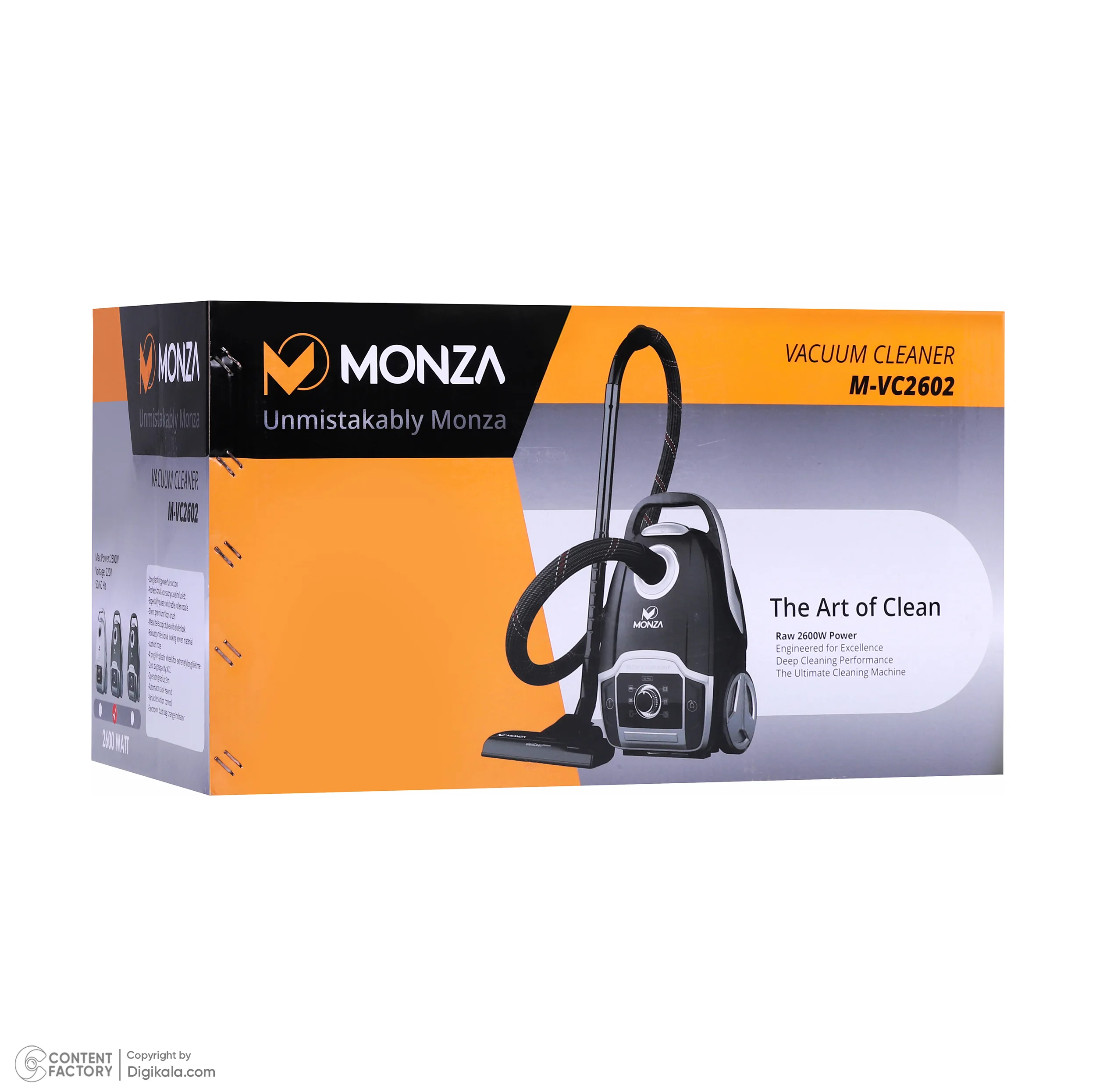 جاروبرقی 2600 وات مونزا مدل M-VC2602