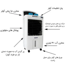 کولر آبی سلولزی 2800 بروات مدل کنترل دار