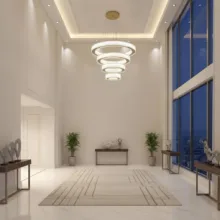 لوستر مدل چهار حلقه کد ۵۰۴۰۳۰۲۰